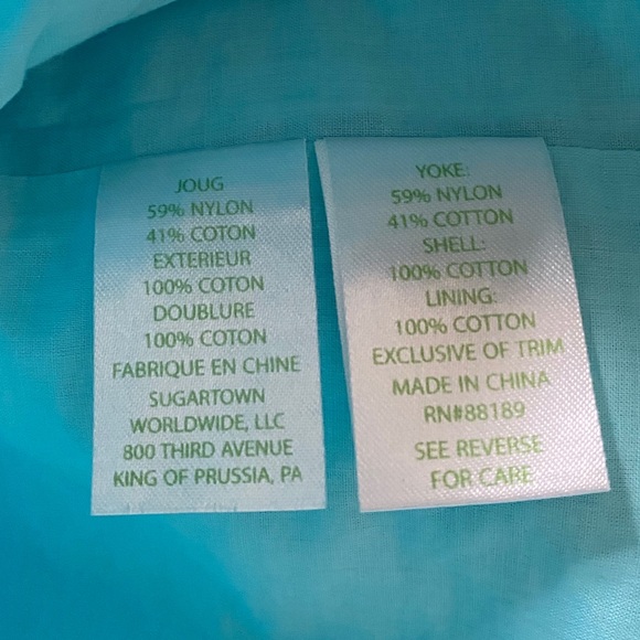 EUC Lilly Pulitzer serene blue Vandalia shift - Picture 11 of 15